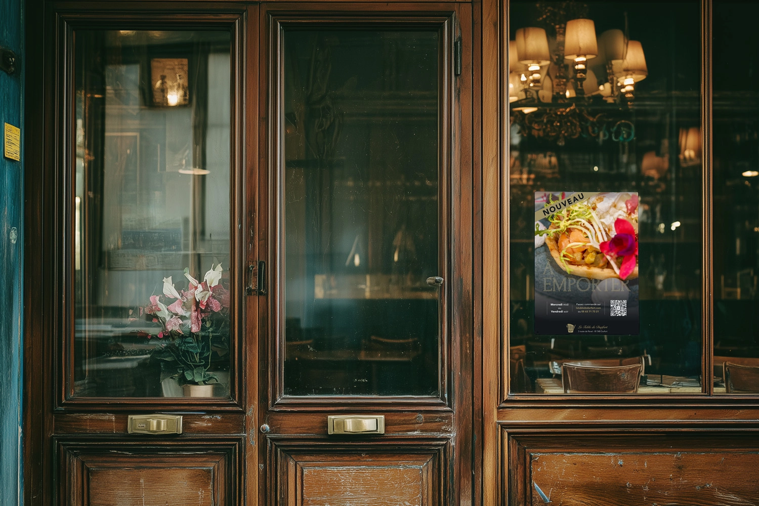 la table de durfort affiche à emporter